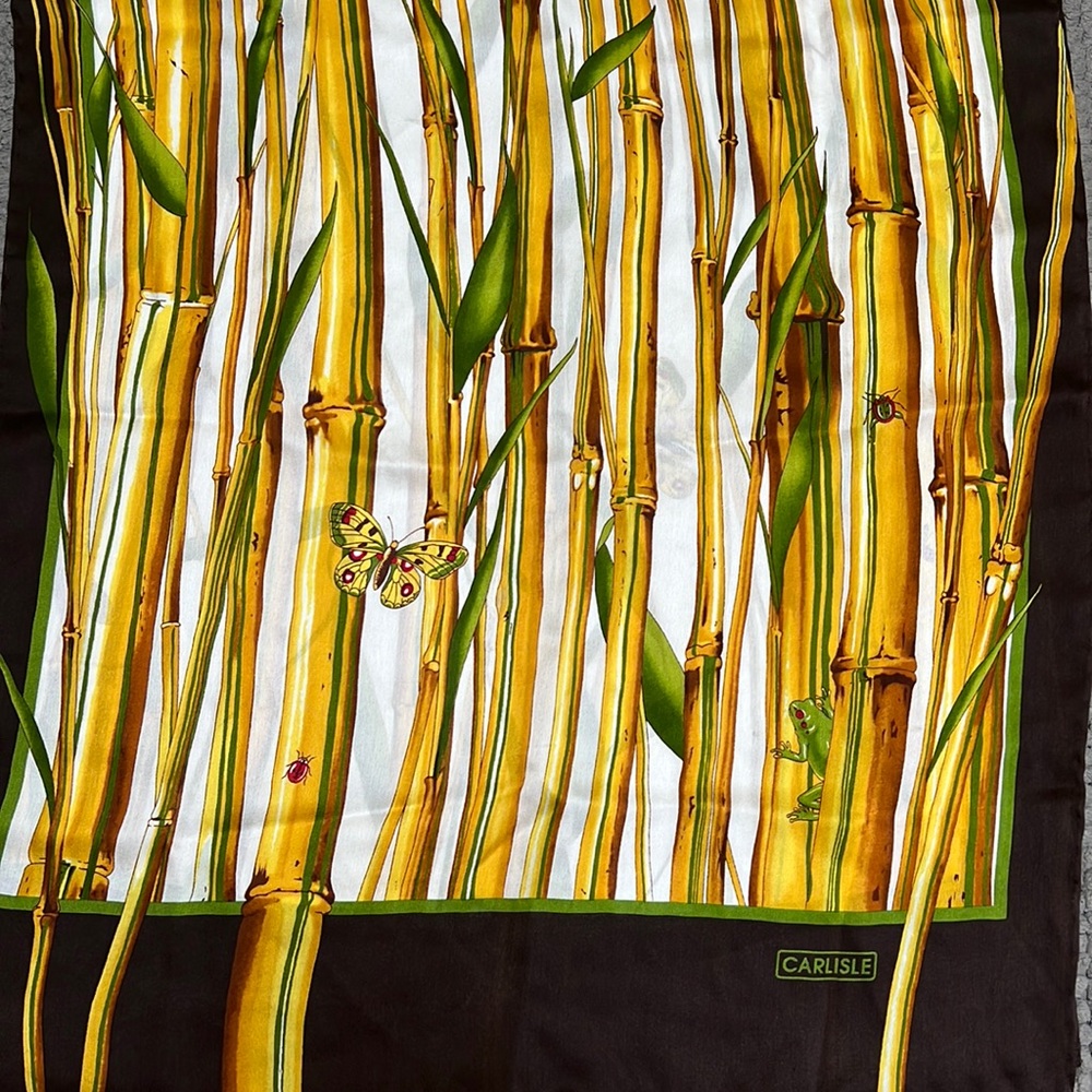 New CARLISLE 100% silk scarf, 19” x 59”